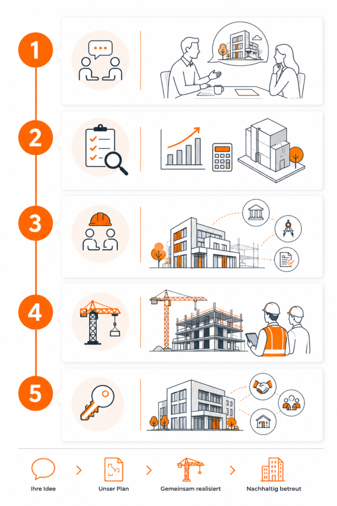 Grafik Streiff Immobilien Projektablauf